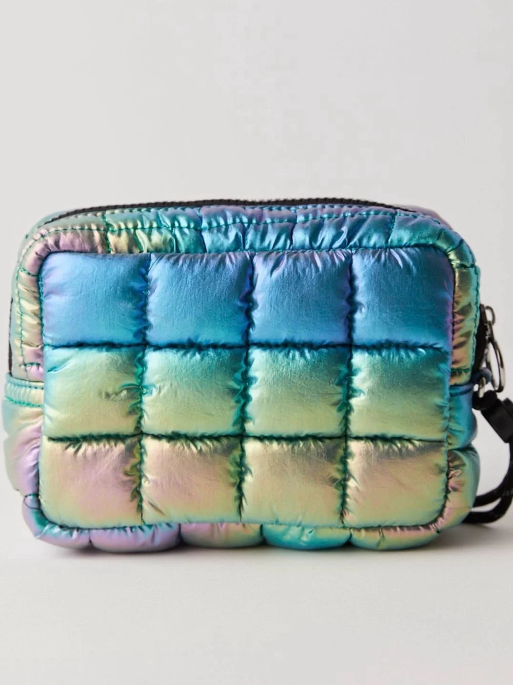 Free People Limited Edition Irridescent Quilted Carryall Mini Case in Nebula